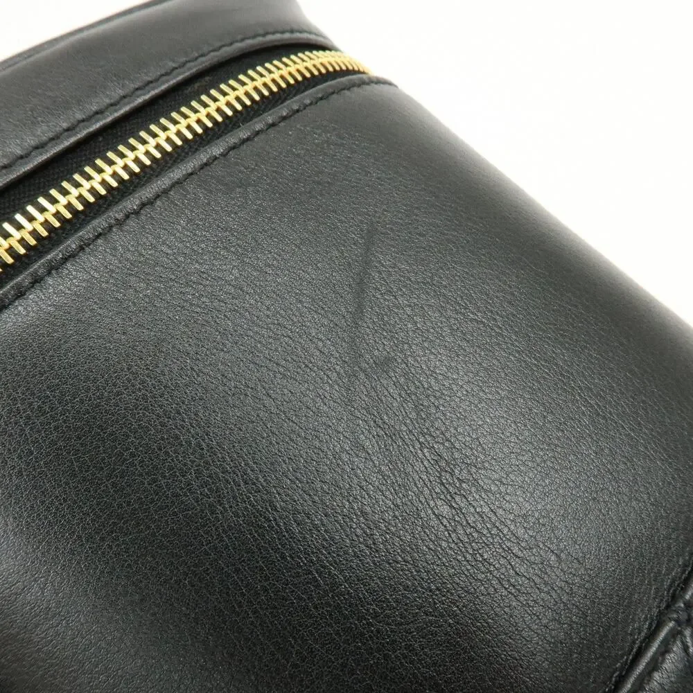 Chanel Vanity Case Lambskin Cosmetic Pouch Black